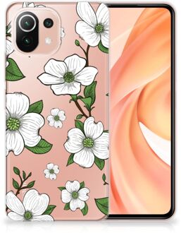 B2Ctelecom Trendy Telefoonhoesjes Xiaomi Mi 11 Lite Smartphone hoesje Dogwood Flowers