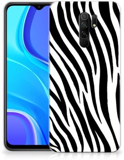 B2Ctelecom Trendy Telefoonhoesjes Xiaomi Redmi 9 Smartphone hoesje Zebra