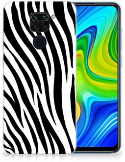 B2Ctelecom Trendy Telefoonhoesjes Xiaomi Redmi Note9 Smartphone hoesje Zebra