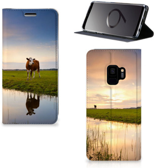 B2Ctelecom Uniek Design Hoesje Samsung Galaxy S9 Koeien