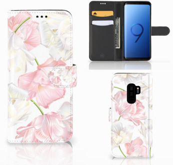 B2Ctelecom Uniek Design Hoesje Samsung Galaxy S9 Plus Flowers