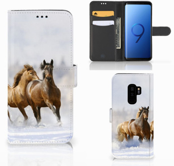 B2Ctelecom Uniek Design Hoesje Samsung Galaxy S9 Plus Paarden