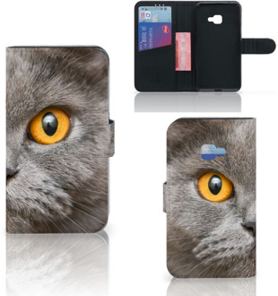 B2Ctelecom Uniek Hoesje Britse Kat voor de Samsung Galaxy Xcover 4