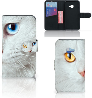 B2Ctelecom Uniek Hoesje Witte Kat voor de Samsung Galaxy Xcover 4