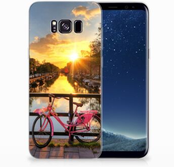 B2Ctelecom Uniek TPU Hoesje Amsterdamse Grachten Geschikt voor Samsung Galaxy S8 Plus