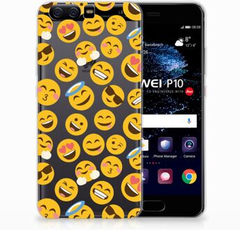 B2Ctelecom Uniek TPU Hoesje Emoji's Huawei P10