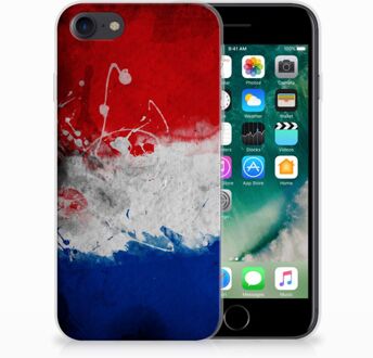 B2Ctelecom Uniek TPU Hoesje Nederlandse Vlag Geschikt voor Apple iPhone 7 | 8