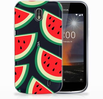 B2Ctelecom Uniek TPU Hoesje Watermelons Geschikt voor Nokia 1