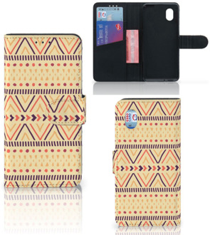 B2Ctelecom Wallet Book Case Alcatel 1B (2020) GSM Hoesje Aztec Yellow