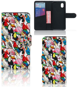 B2Ctelecom Wallet Book Case Alcatel 1B (2020) Telefoon Hoesje Birds