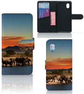 B2Ctelecom Wallet Book Case Alcatel 1B (2020) Telefoon Hoesje Olifanten