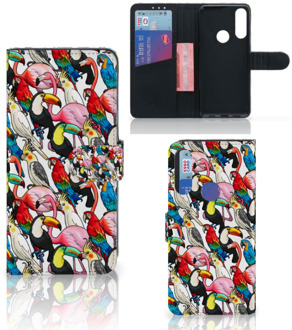 B2Ctelecom Wallet Book Case Alcatel 1S 2020 Telefoon Hoesje Birds