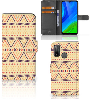 B2Ctelecom Wallet Book Case Huawei P Smart 2020 GSM Hoesje Aztec Yellow