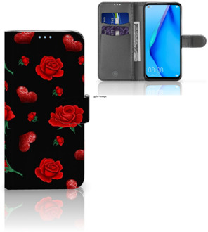 B2Ctelecom Wallet Book Case Huawei P40 Lite Smartphone Hoesje Valentijnscadeau