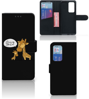 B2Ctelecom Wallet Book Case Huawei P40 Pro GSM Hoesje Giraffe