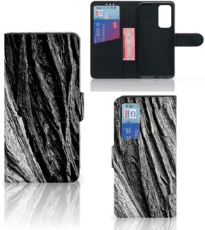 B2Ctelecom Wallet Book Case Huawei P40 Smartphone Hoesje Valentijn Cadeautje Man Boomschors