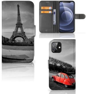 B2Ctelecom Wallet Book Case iPhone 12 | 12 Pro (6.1") Hoesje Eiffeltoren