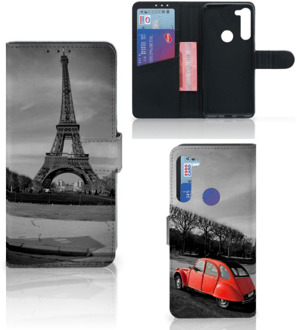 B2Ctelecom Wallet Book Case Motorola G8 Power Hoesje Eiffeltoren