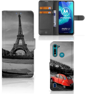 B2Ctelecom Wallet Book Case Motorola G8 Power Lite Hoesje Eiffeltoren