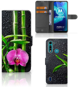 B2Ctelecom Wallet Book Case Motorola G8 Power Lite Hoesje Orchidee