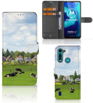 B2Ctelecom Wallet Book Case Motorola G8 Power Lite Smartphone Hoesje Hollandse Koeien