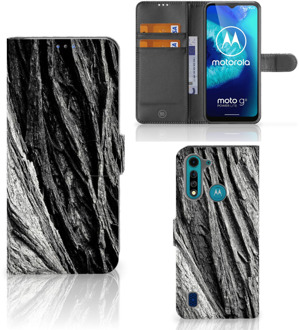 B2Ctelecom Wallet Book Case Motorola G8 Power Lite Smartphone Hoesje Valentijn Cadeautje Man Boomschors