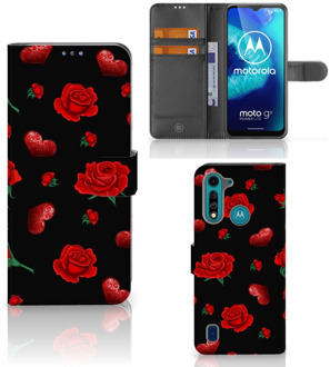 B2Ctelecom Wallet Book Case Motorola G8 Power Lite Smartphone Hoesje Valentijnscadeau