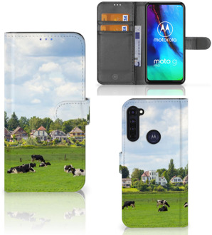 B2Ctelecom Wallet Book Case Motorola Moto G Pro Smartphone Hoesje Hollandse Koeien