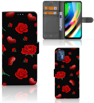 B2Ctelecom Wallet Book Case Motorola Moto G9 Plus Smartphone Hoesje Valentijnscadeau