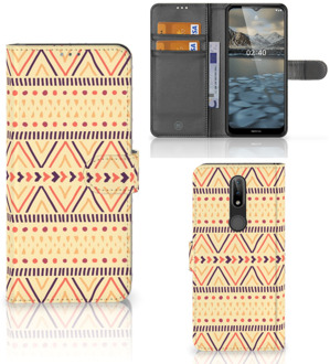 B2Ctelecom Wallet Book Case Nokia 2.4 GSM Hoesje Aztec Yellow