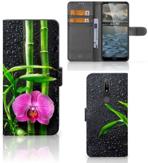 B2Ctelecom Wallet Book Case Nokia 2.4 Hoesje Orchidee