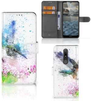 B2Ctelecom Wallet Book Case Nokia 2.4 Hoesje Vogel