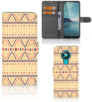 B2Ctelecom Wallet Book Case Nokia 3.4 GSM Hoesje Aztec Yellow