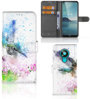 B2Ctelecom Wallet Book Case Nokia 3.4 Hoesje Vogel