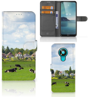 B2Ctelecom Wallet Book Case Nokia 3.4 Smartphone Hoesje Hollandse Koeien