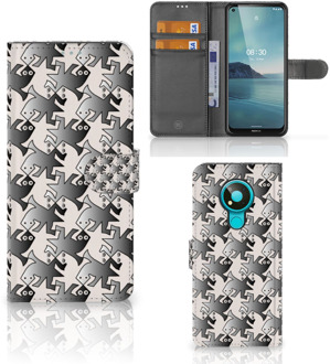 B2Ctelecom Wallet Book Case Nokia 3.4 Smartphone Hoesje Salamander Grey