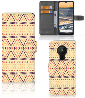 B2Ctelecom Wallet Book Case Nokia 5.3 GSM Hoesje Aztec Yellow