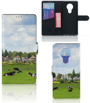 B2Ctelecom Wallet Book Case Nokia 5.3 Smartphone Hoesje Hollandse Koeien