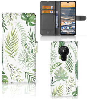 B2Ctelecom Wallet Book Case Nokia 5.3 Smartphone Hoesje Leaves