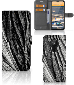 B2Ctelecom Wallet Book Case Nokia 5.3 Smartphone Hoesje Valentijn Cadeautje Man Boomschors