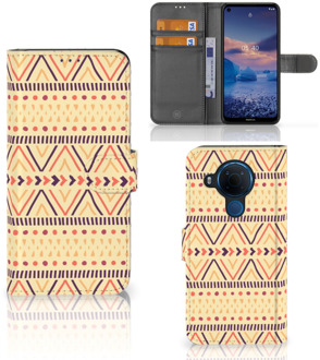 B2Ctelecom Wallet Book Case Nokia 5.4 GSM Hoesje Aztec Yellow