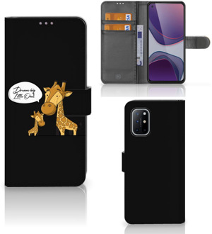 B2Ctelecom Wallet Book Case OnePlus 8T GSM Hoesje Giraffe