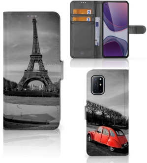 B2Ctelecom Wallet Book Case OnePlus 8T Hoesje Eiffeltoren