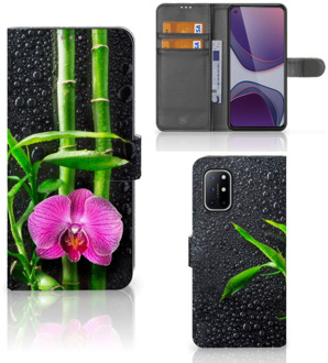 B2Ctelecom Wallet Book Case OnePlus 8T Hoesje Orchidee