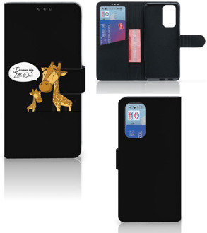 B2Ctelecom Wallet Book Case OnePlus 9 Pro GSM Hoesje Giraffe