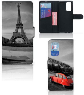 B2Ctelecom Wallet Book Case OnePlus 9 Pro Hoesje Eiffeltoren