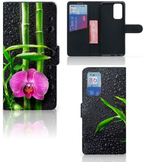 B2Ctelecom Wallet Book Case OnePlus 9 Pro Hoesje Orchidee