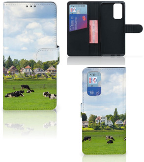 B2Ctelecom Wallet Book Case OnePlus 9 Pro Smartphone Hoesje Hollandse Koeien