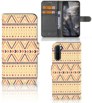 B2Ctelecom Wallet Book Case OnePlus Nord GSM Hoesje Aztec Yellow