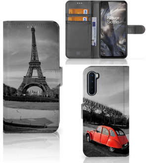 B2Ctelecom Wallet Book Case OnePlus Nord Hoesje Eiffeltoren